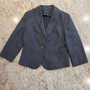 Brooks Brothers charcoal grey tweed blazer size 6